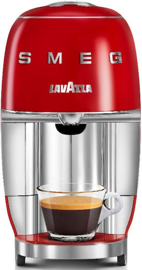 Smeg Καφετιέρα για Κάψουλες A Modo Mio Πίεσης 10bar Κόκκινη