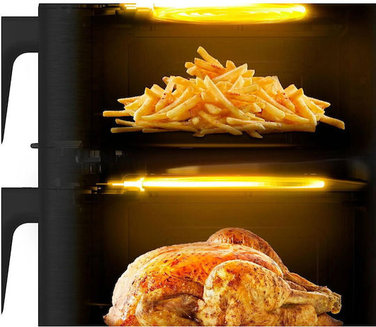 Tefal Easy Fry Friteuză cu Aer cu Două Coșuri Detașabile 10l Negru