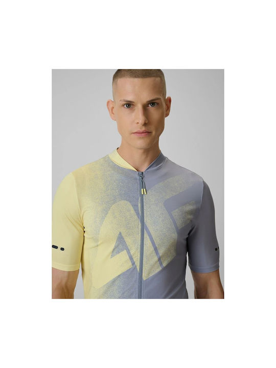 4F Herren Kurze Ärmel Fahrradtrikot Berg Lila