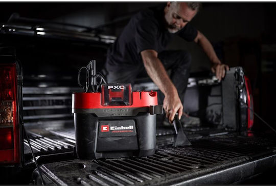 Einhell TP-VC 18/10 Li BL L-Solo Rechargeable Wet-Dry Vacuum Without Charger and Battery with Plastic 10 L Drum Red