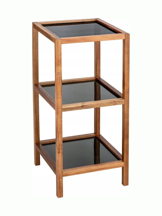 Wenko Wooden Kitchen Rack 3 Tiers Brown 36x36x79cm