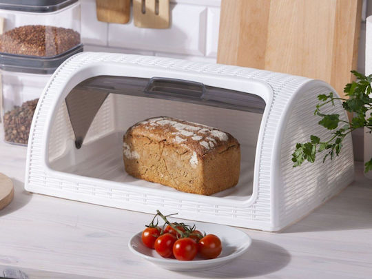 Lumarko Brotkasten Kunststoff Weiß 41.7x26.9x18.1cm