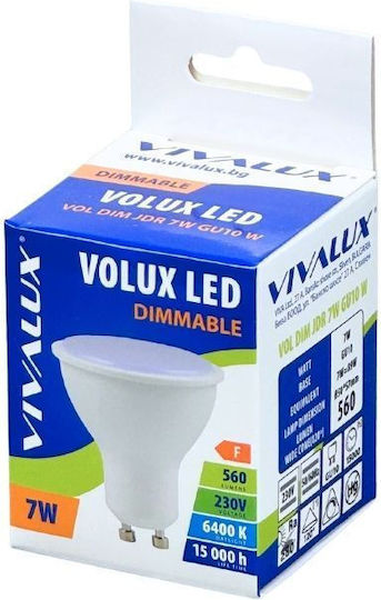 Vivalux LED Bulb 7W for Socket GU10 Cool White Dimmable