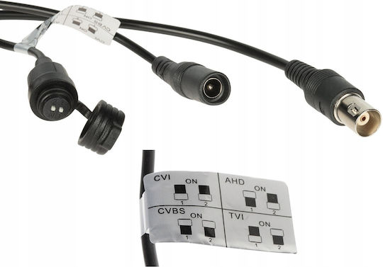Dahua HAC-HDW1200TQ-IL-T-0280B-DIP CCTV Surveillance Camera Full HD 1080p Waterproof with Two-Way Communication and Lens 2.8mm