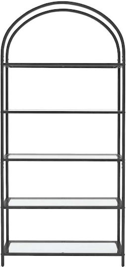 Black Bookcase 83x30.2x183.5cm Black Bookcase 83x30.2x183.5cm