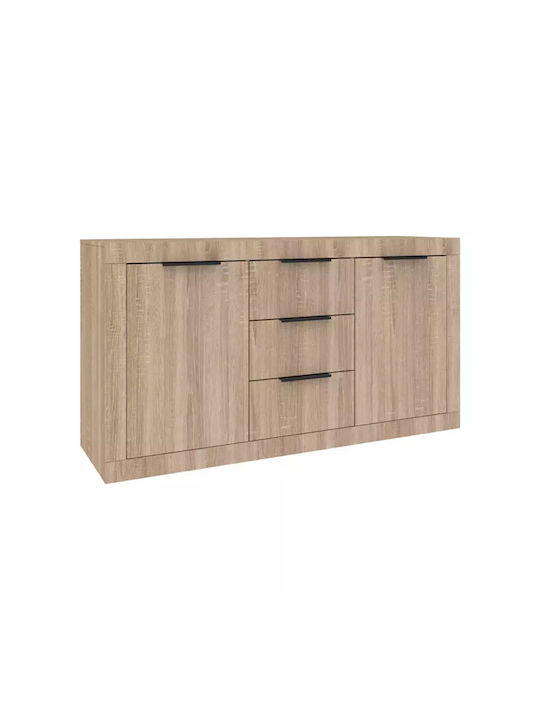 Bufet Doha din Lemn cu Sertare Sonoma Απόχρωση 150x45x80.5cm