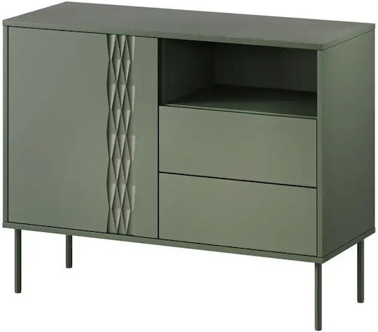 Sideboard 1d2s Grün Matt 100x40x75cm