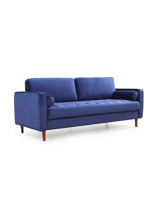 Rome Τριθέσιος Καναπές Navy Blue 215x70x90εκ.