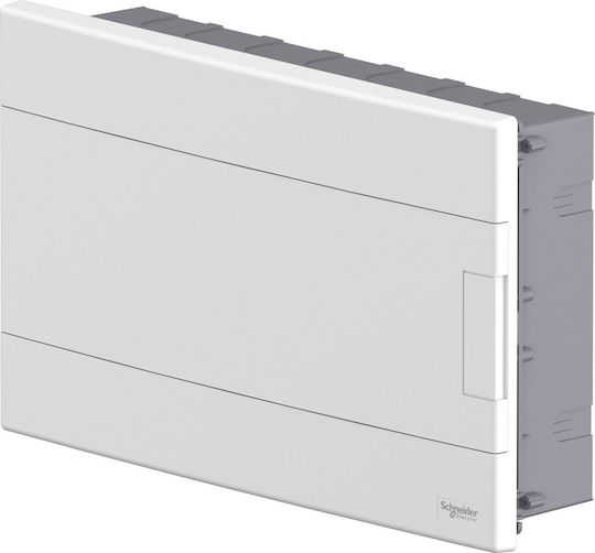 Modular Switchgear 1x18 Flush Mounted IP40 Easy9 EZ9EU-1-18-PT-P Door White EZ9EUB118
