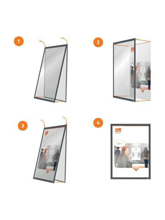 Nobo Wall Photo Frame Plastic with Gray Frame