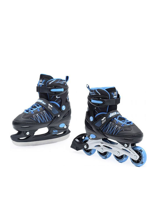 SMJ Sport UT 103 Jack 2in1 Inline Roller Schwarze Kinderroller