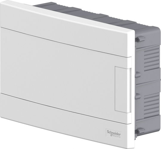 Modular Switchgear 1x12 Flush Mounted IP40 Easy9 EZ9EU-1-12-PT-P Door White EZ9EUB112