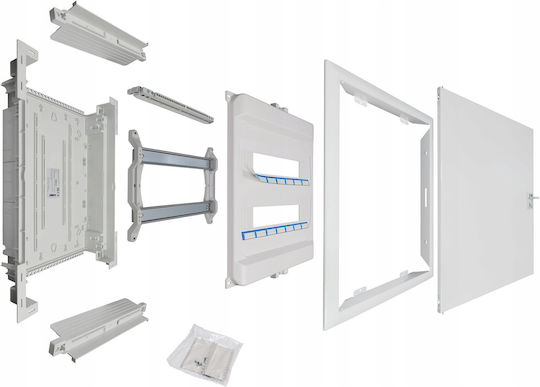 Rpdm 2x14 Metal Door Flush-mounted Switchgear N+pe 28 Class Ii Ik08 Idealine 69.214