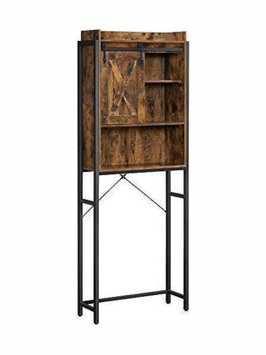 Songmics BTS003B01 Boden Badezimmerregal Metallisch 64x24x171cm Gray