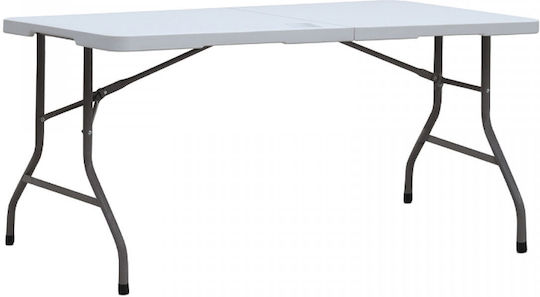 Foldable Catering Table 152x70x74 White