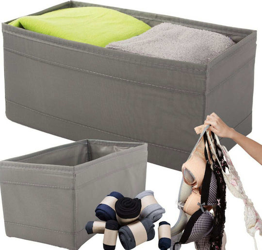 Verk Group Fabric Organizer for Underwear in Grey Colour 28x14x13cm