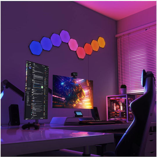 Nanoleaf Smart Dekoratives Tischlampen Shapes LED RGBW 9Stück 20cm