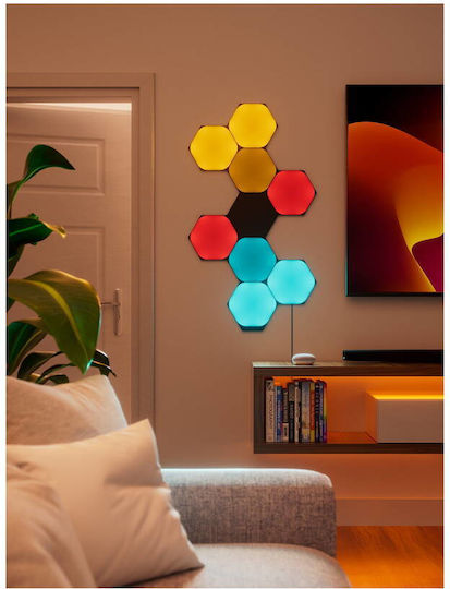 Nanoleaf Smart Dekoratives Tischlampen Shapes LED RGBW 9Stück 20cm