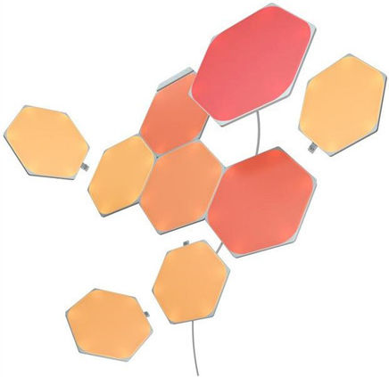 Nanoleaf Smart Dekoratives Tischlampen Shapes Hexagons Expansion 3er Pack LED RGB Sechseck 3 Stück