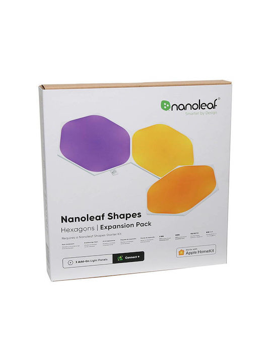 Nanoleaf Διακοσμητικό Φωτιστικό Shapes Hexagons Expansion 3-pack LED RGB Hexagon 3τμχ
