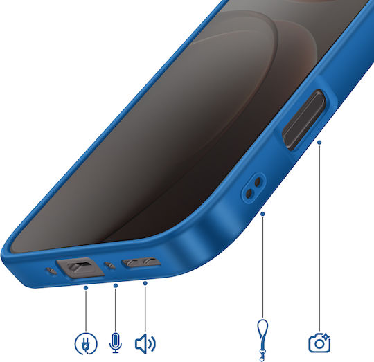 Avizar Калъф Oppo Find X9 Pro Съвместим С Qi Безжично Зареждане Син