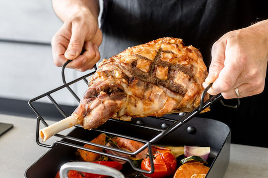 Kitchen Craft Stainless Steel Baking Pan with Non-Stick Interior Coating 28x40cm
