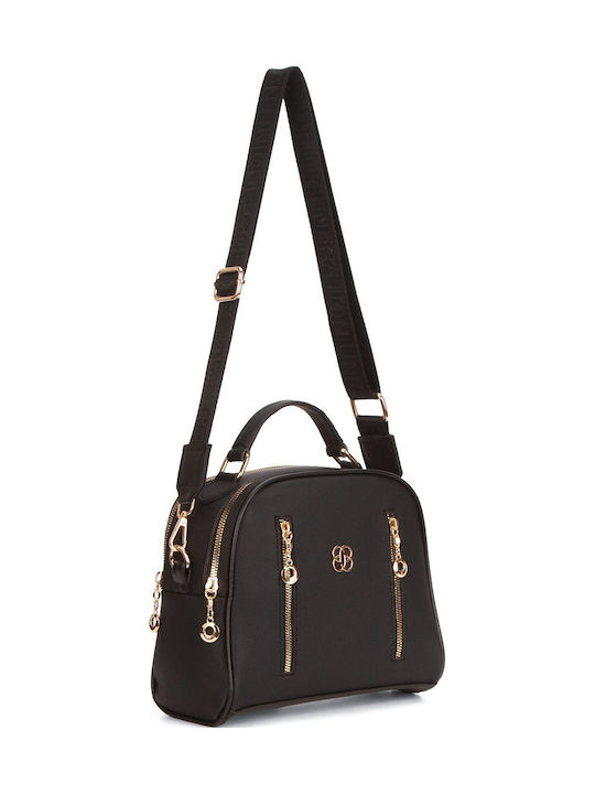 Stoff Damen Schulter Tasche Silber