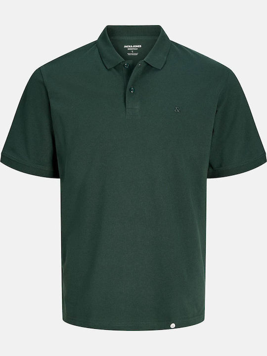Polo Herrenbluse Kurzarm Dunkelgrün