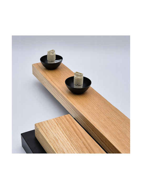 Lamkur Deckenleuchte Braun mit Fassung G9