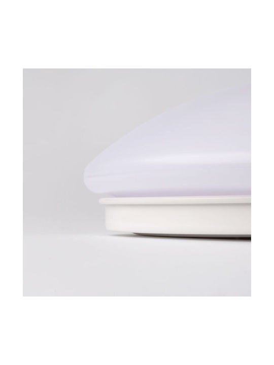 Eco Light Deckenleuchte 24cm Weiß mit Integrierter LED