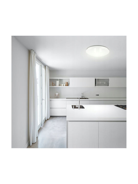 Eco Light Deckenleuchte 24cm Weiß mit Integrierter LED