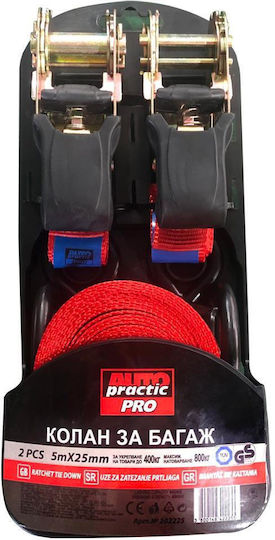 Luggage Strap Ratchet 5m 25mm 2pcs