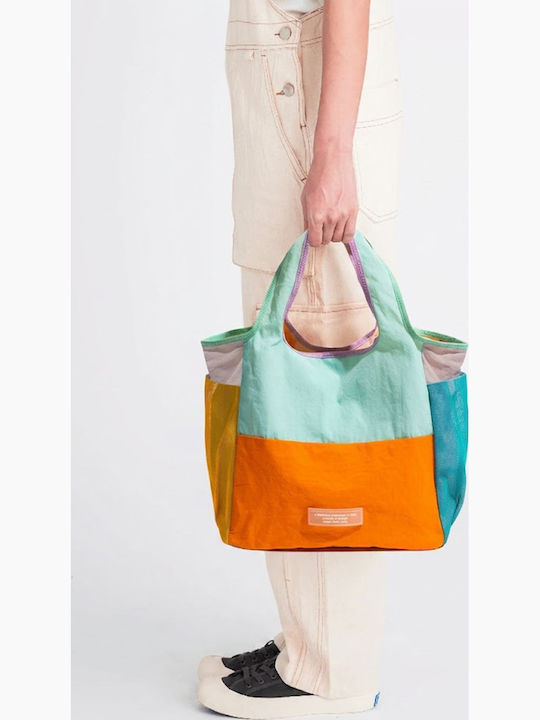 Enpapa Damen Stoff Schultertasche Orange