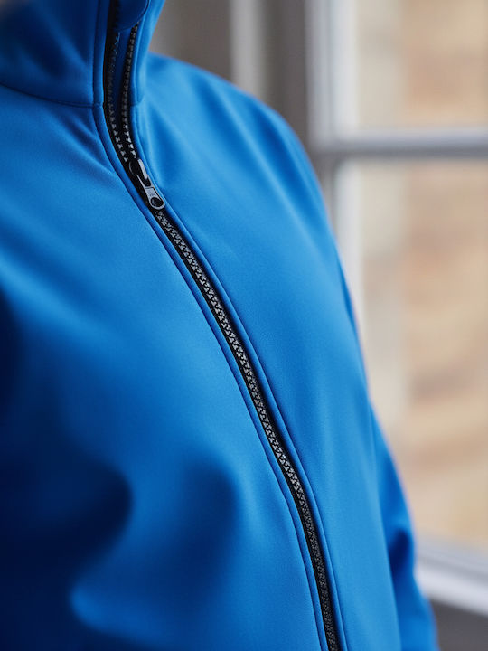 Winter Softshell Waterproof and Windproof Men’s Jacket French Blue/Navy