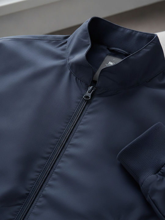 Men's Jacket Waterproof and Windproof Navy Blue