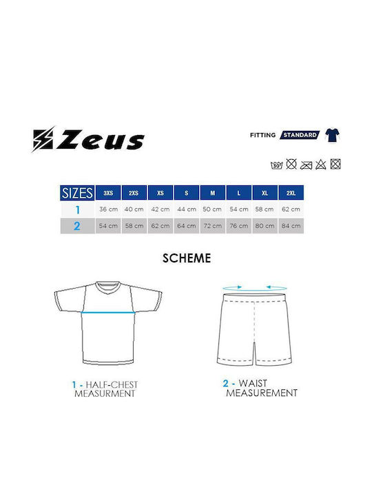 Zeus Kinder Promo Fußballset Fluoreszierendes Gelb Polyester Sommeroutfit