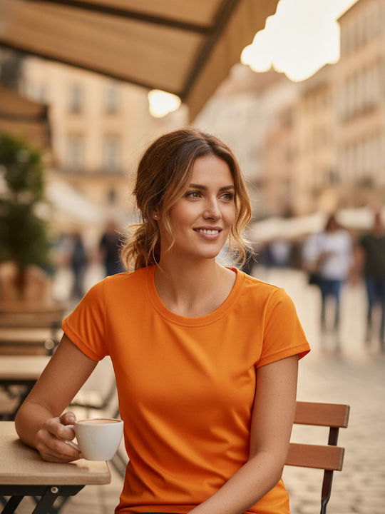 Stedman Cotton Touch Werbe-T-Shirt Cyber Orange