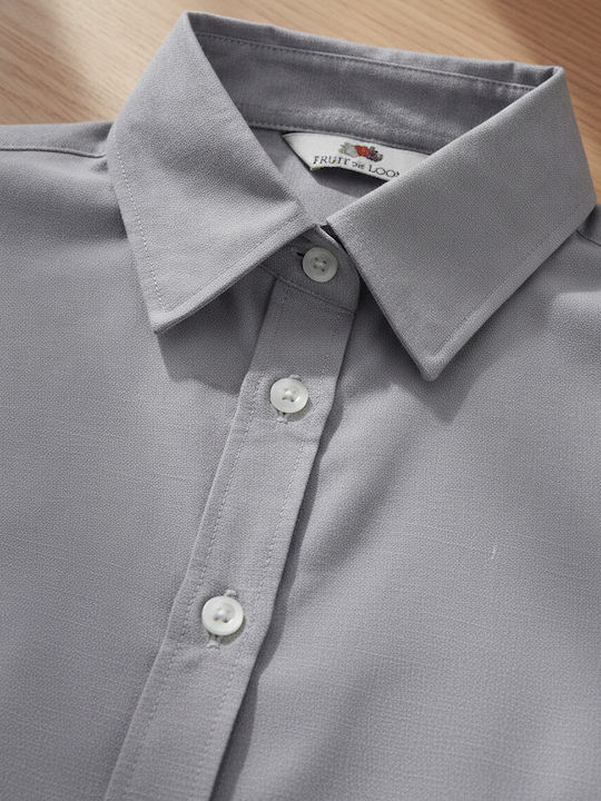Women's Monochrome Short Sleeve Shirt Gray