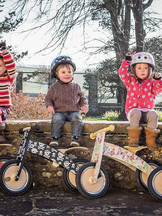 Kiddimoto Floral Παιδικό Κράνος για Ποδήλατο Πόλης Πράσινο