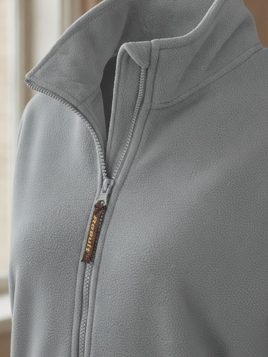 R115F Fleece Damen Jacke in Gray Farbe
