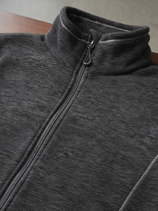 Thornly Women's Cardigan with Zipper Gray