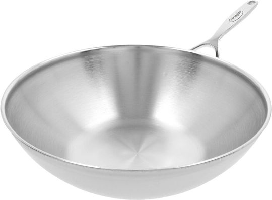 Demeyere Διπλό Wok από Ατσάλι με Καπάκι 30cm