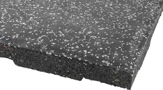 AMILA Δάπεδο Οργάνων Γυμναστηρίου Μαύρο 50x50x2cm 1τμχ
