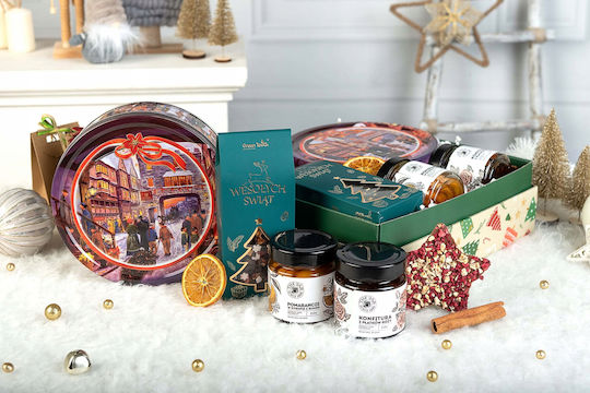Gift Set Tea In A Christmas Box Gift Cookies Box