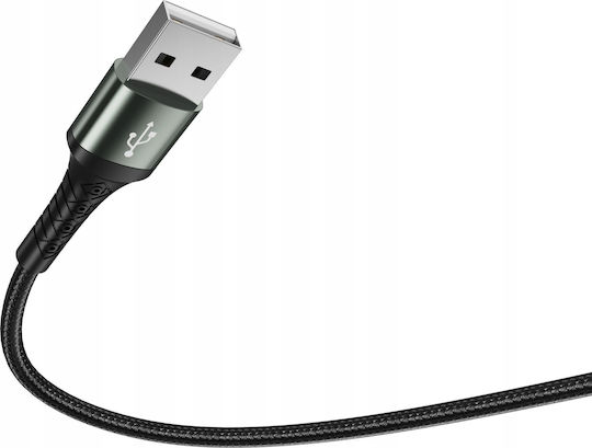 Jellico USB to Lightning Type-C micro USB Cable 3.1A Black 1.2m
