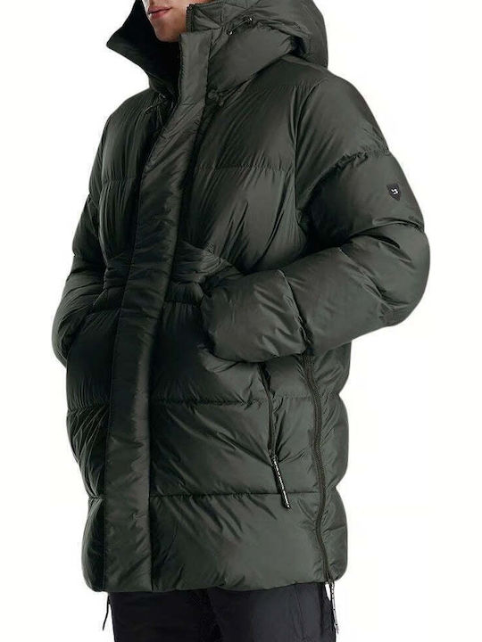 Winter Jacket Windproof Coffe Green