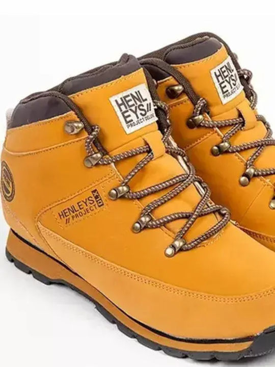Herren Arbeitsstiefel Gelb