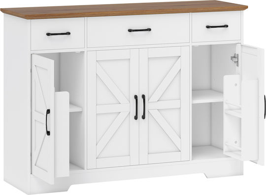 Окачен Бял Шкаф 120x38x87см