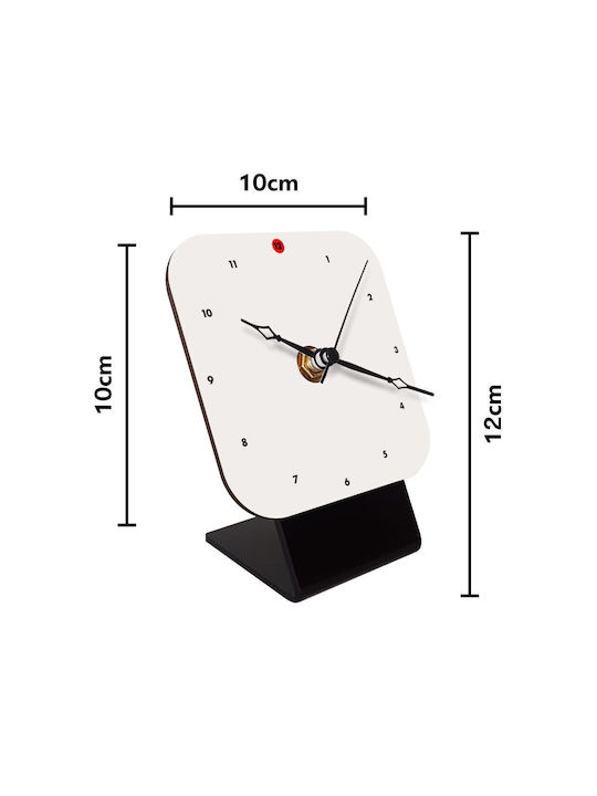 Koupakoupa Starry Night Cat Tabletop Clock with Indicators Wooden KP_34600_clock-desk-square