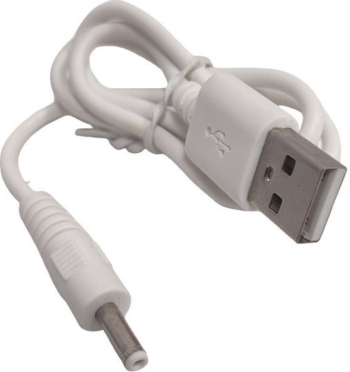 Oem Stromversorgung Kabel Dc Usb A Zu Weiblichen Jack 3.5x1.35mm 0.5m Weiß